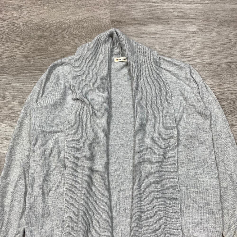 Marine Layer Wool Cashmere Open Front Cardigan Sw… - image 2
